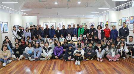 广西艺术学校2022届美术班毕业作品展在长堽校区举办